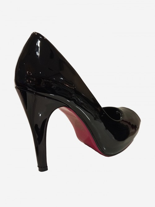 Very sexy open varnish pump heel about 9 cm